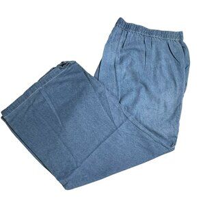 Womens Denim Pants By Woman Within Size 36W Classic Fit 100% Cotton Pull On